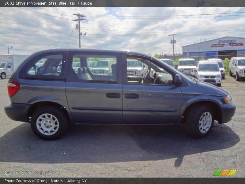 Steel Blue Pearl / Taupe 2002 Chrysler Voyager