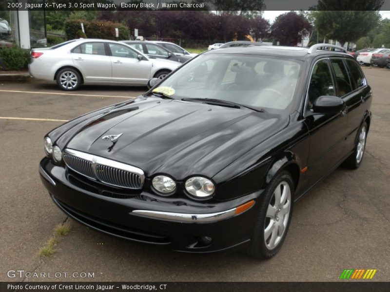 Ebony Black / Warm Charcoal 2005 Jaguar X-Type 3.0 Sport Wagon