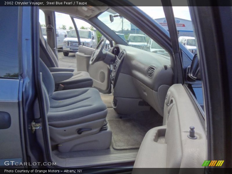 Steel Blue Pearl / Taupe 2002 Chrysler Voyager