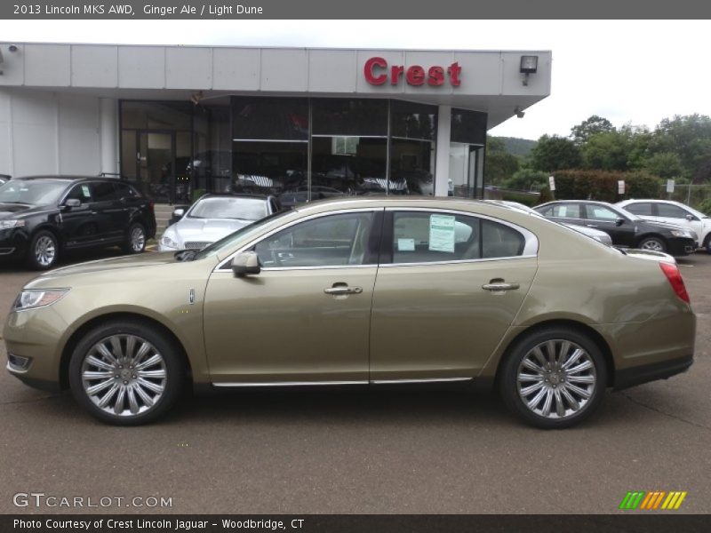 Ginger Ale / Light Dune 2013 Lincoln MKS AWD