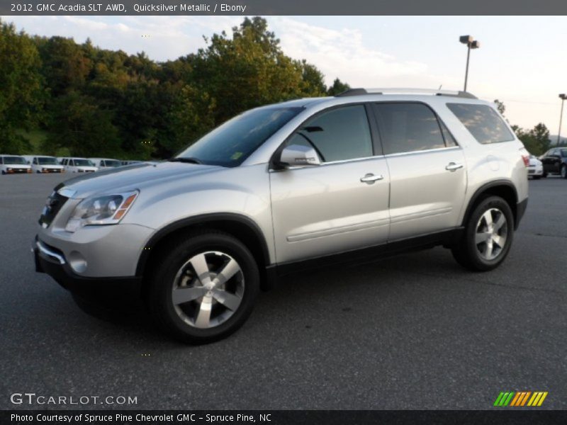 Quicksilver Metallic / Ebony 2012 GMC Acadia SLT AWD