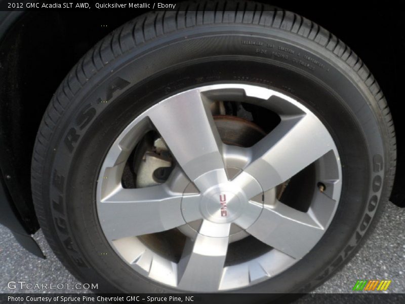 Quicksilver Metallic / Ebony 2012 GMC Acadia SLT AWD