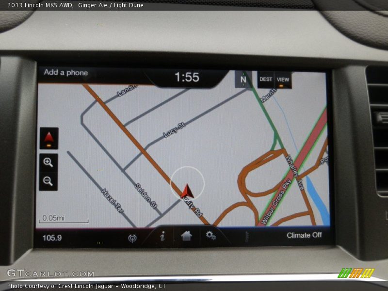 Navigation of 2013 MKS AWD