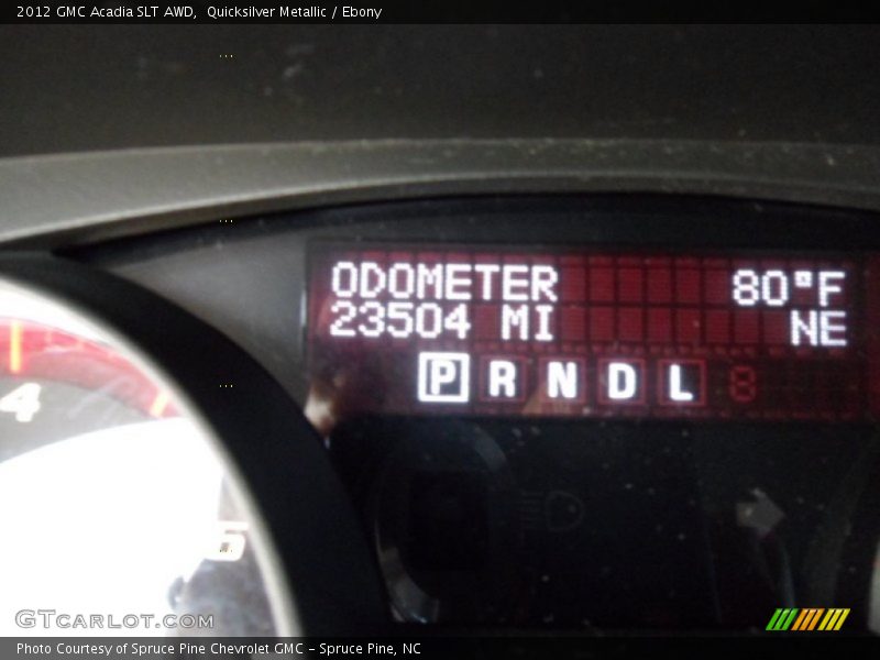 Quicksilver Metallic / Ebony 2012 GMC Acadia SLT AWD