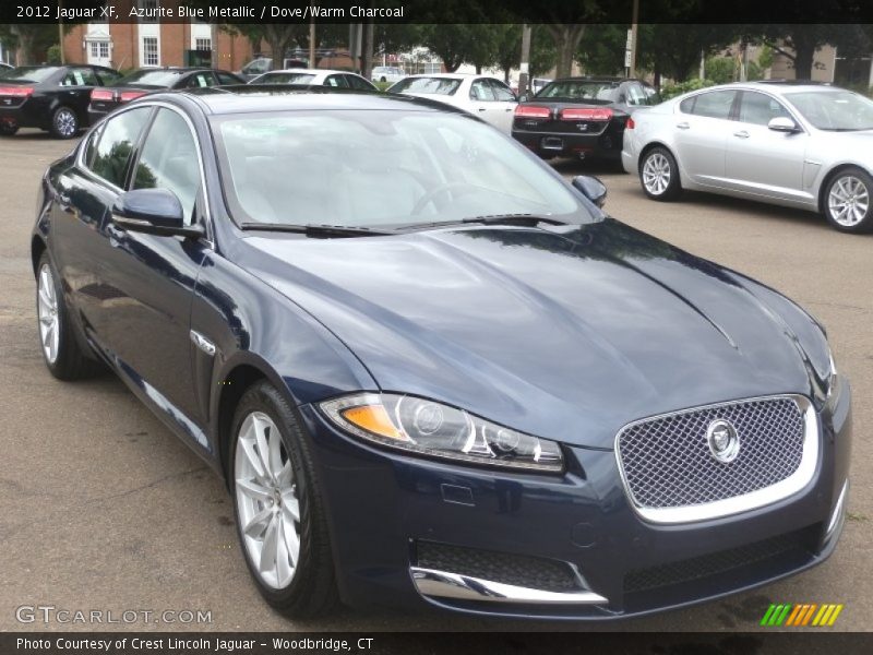 Azurite Blue Metallic / Dove/Warm Charcoal 2012 Jaguar XF