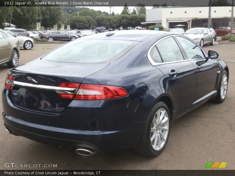 Azurite Blue Metallic / Dove/Warm Charcoal 2012 Jaguar XF