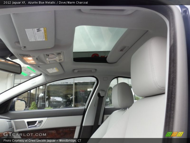 Azurite Blue Metallic / Dove/Warm Charcoal 2012 Jaguar XF
