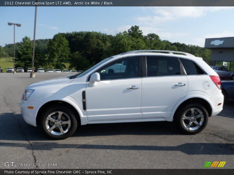 Arctic Ice White / Black 2012 Chevrolet Captiva Sport LTZ AWD