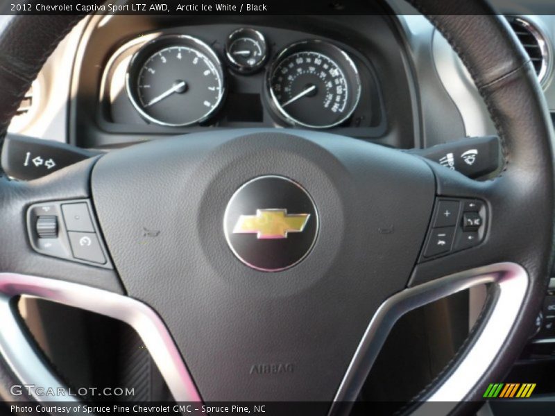 Arctic Ice White / Black 2012 Chevrolet Captiva Sport LTZ AWD