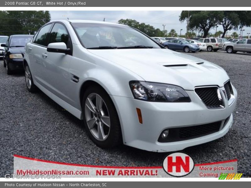 White Hot / Onyx/Red 2008 Pontiac G8 GT