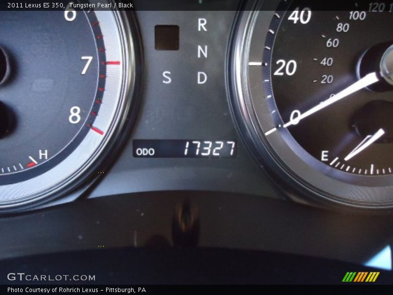 Tungsten Pearl / Black 2011 Lexus ES 350