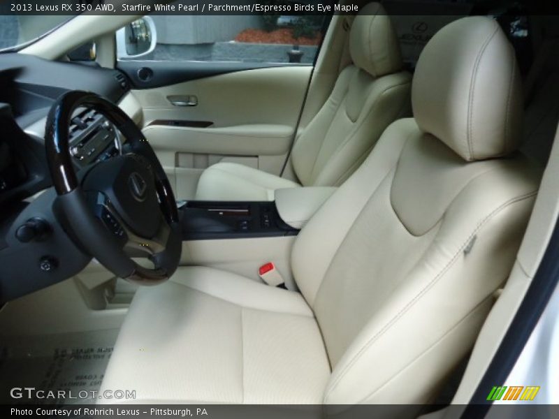 Front Seat of 2013 RX 350 AWD