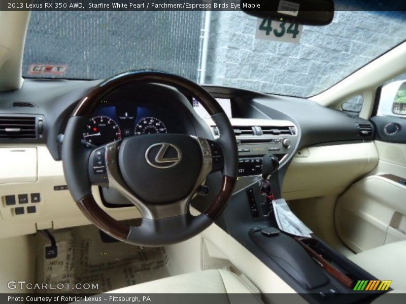 Dashboard of 2013 RX 350 AWD