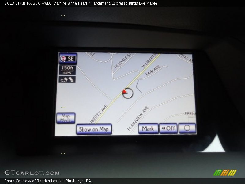 Starfire White Pearl / Parchment/Espresso Birds Eye Maple 2013 Lexus RX 350 AWD