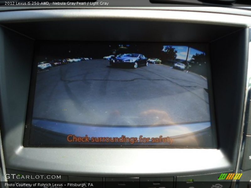 Nebula Gray Pearl / Light Gray 2012 Lexus IS 250 AWD
