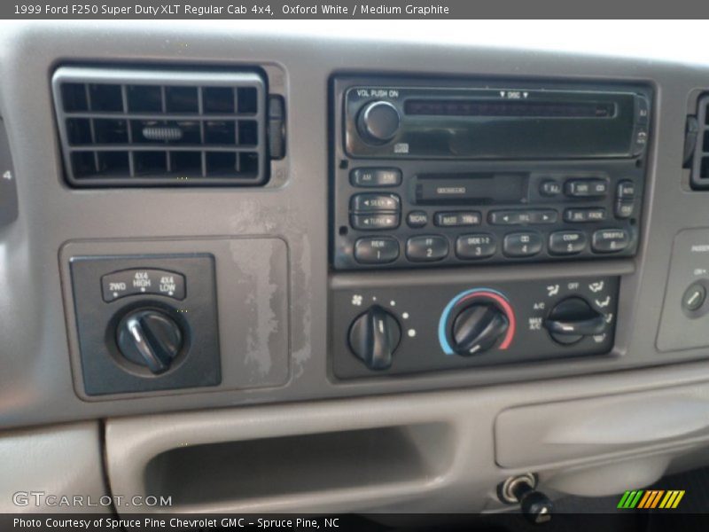 Oxford White / Medium Graphite 1999 Ford F250 Super Duty XLT Regular Cab 4x4