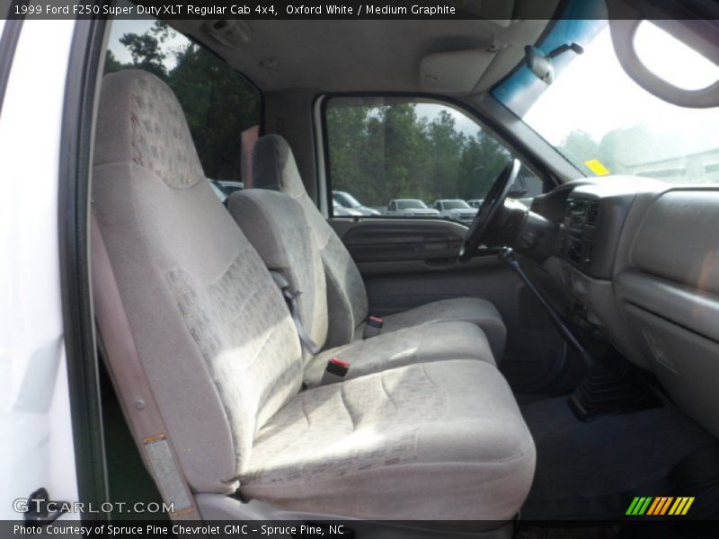 Oxford White / Medium Graphite 1999 Ford F250 Super Duty XLT Regular Cab 4x4