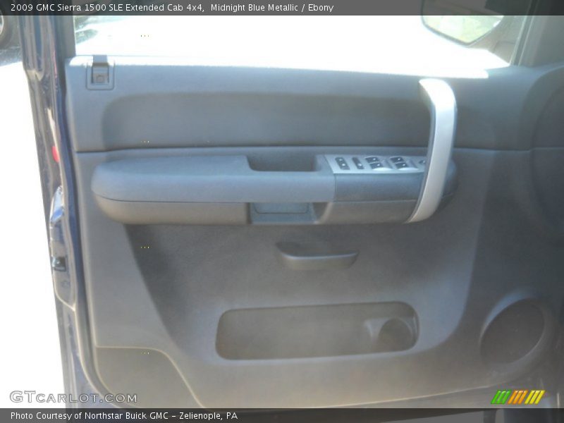 Midnight Blue Metallic / Ebony 2009 GMC Sierra 1500 SLE Extended Cab 4x4