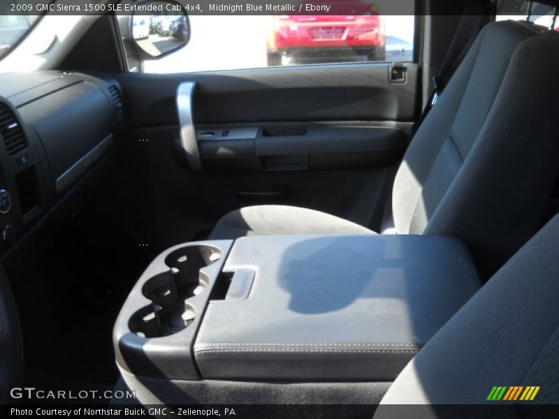 Midnight Blue Metallic / Ebony 2009 GMC Sierra 1500 SLE Extended Cab 4x4