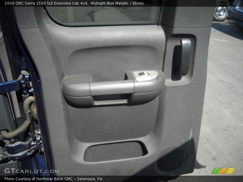 Midnight Blue Metallic / Ebony 2009 GMC Sierra 1500 SLE Extended Cab 4x4