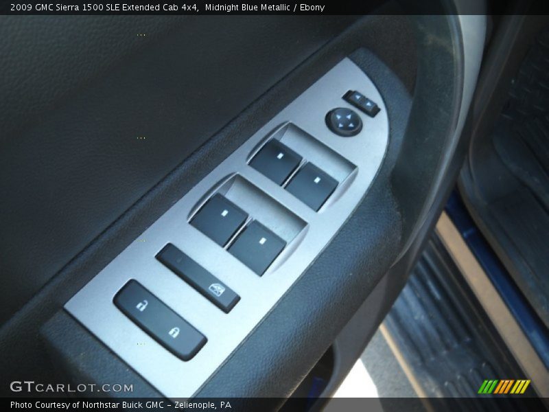 Midnight Blue Metallic / Ebony 2009 GMC Sierra 1500 SLE Extended Cab 4x4