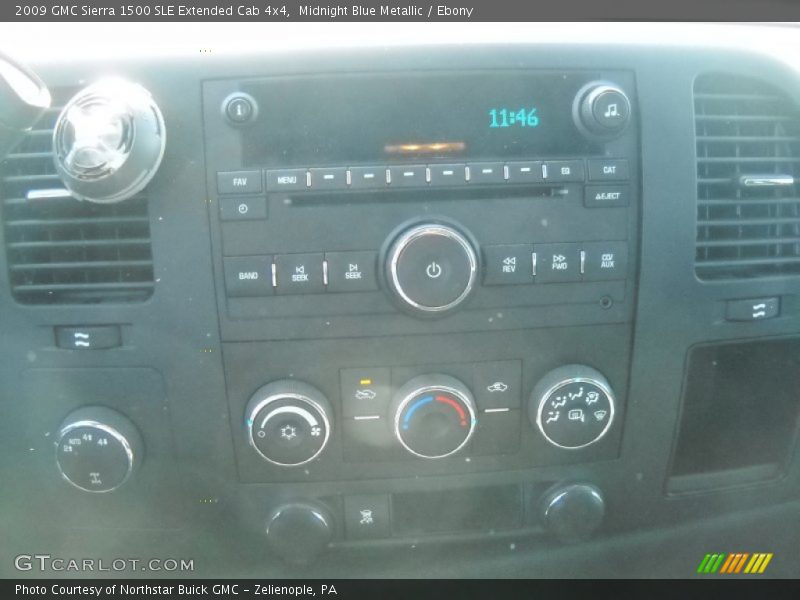 Midnight Blue Metallic / Ebony 2009 GMC Sierra 1500 SLE Extended Cab 4x4