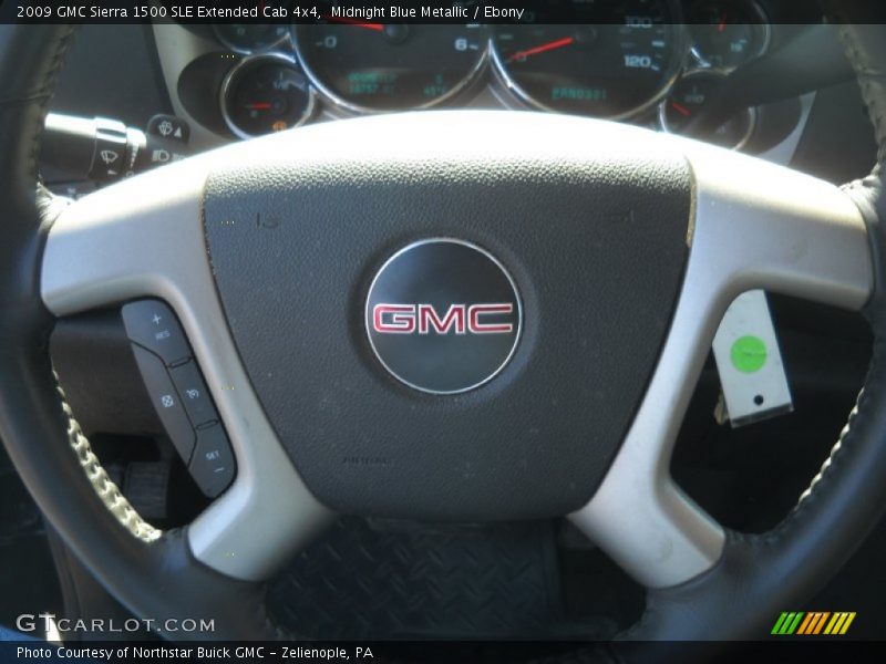 Midnight Blue Metallic / Ebony 2009 GMC Sierra 1500 SLE Extended Cab 4x4