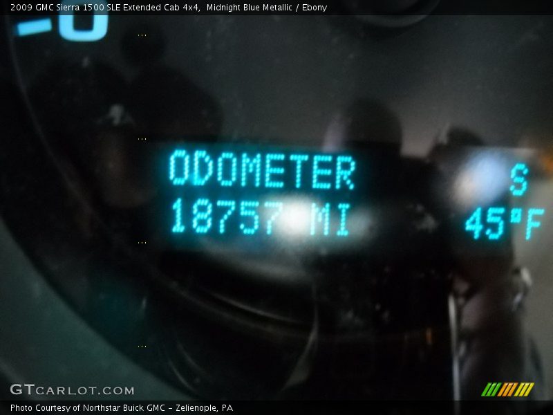 Midnight Blue Metallic / Ebony 2009 GMC Sierra 1500 SLE Extended Cab 4x4