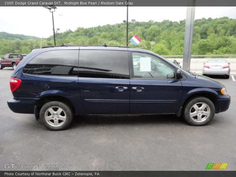 Midnight Blue Pearl / Medium Slate Gray 2005 Dodge Grand Caravan SXT
