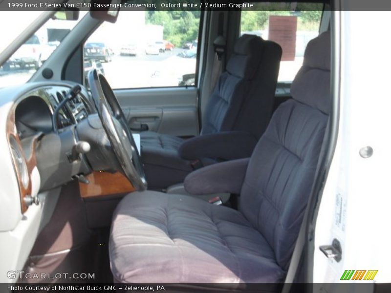 Oxford White / Medium Graphite 1999 Ford E Series Van E150 Passenger Conversion