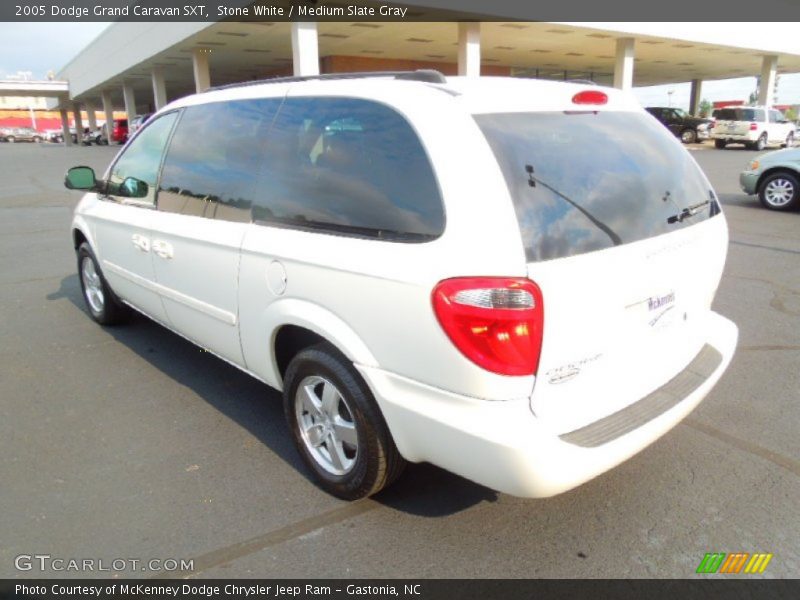 Stone White / Medium Slate Gray 2005 Dodge Grand Caravan SXT