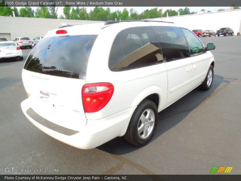 Stone White / Medium Slate Gray 2005 Dodge Grand Caravan SXT