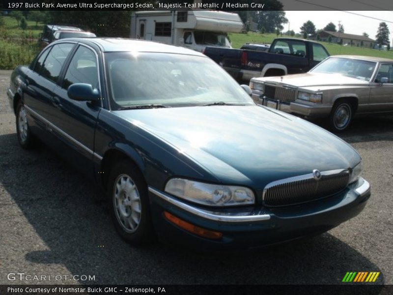 Majestic Teal Metallic / Medium Gray 1997 Buick Park Avenue Ultra Supercharged Sedan