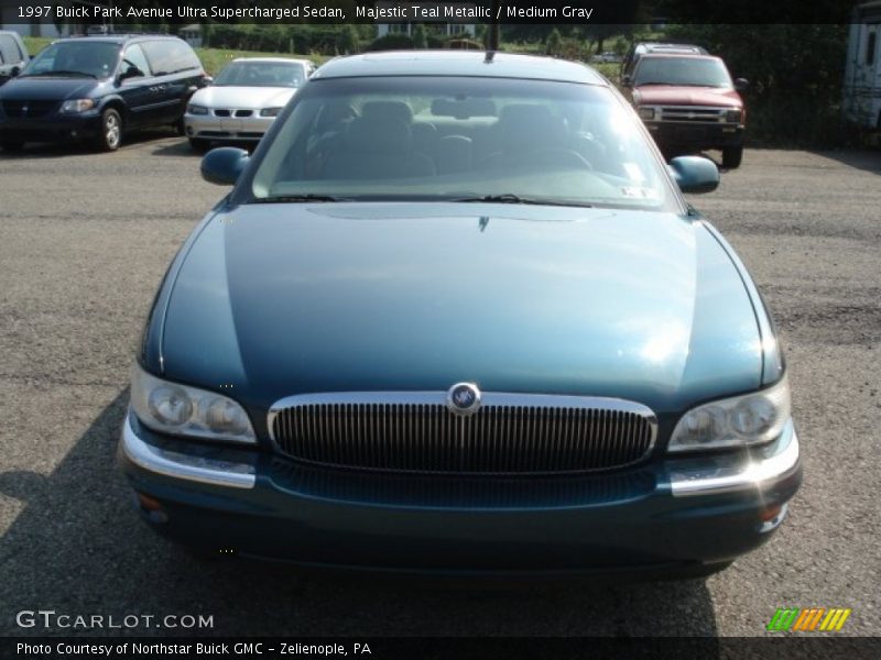 Majestic Teal Metallic / Medium Gray 1997 Buick Park Avenue Ultra Supercharged Sedan