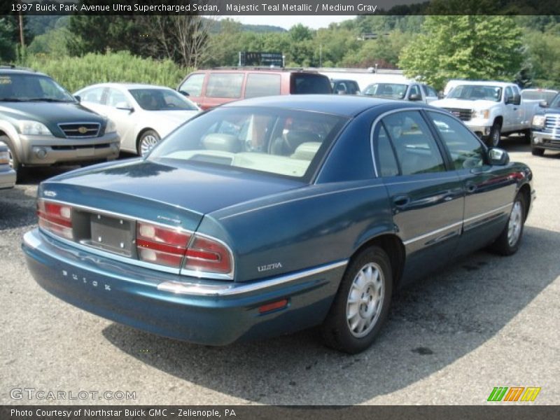 Majestic Teal Metallic / Medium Gray 1997 Buick Park Avenue Ultra Supercharged Sedan
