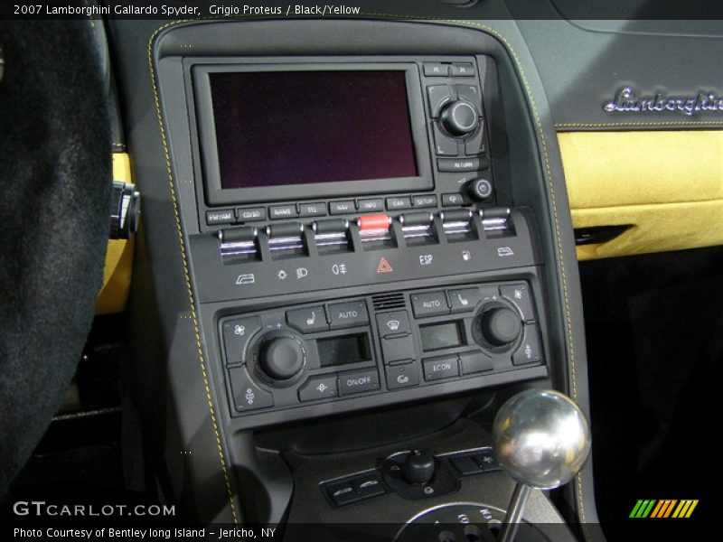 Grigio Proteus / Black/Yellow 2007 Lamborghini Gallardo Spyder
