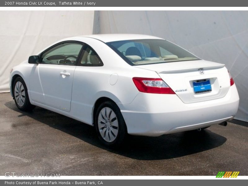 Taffeta White / Ivory 2007 Honda Civic LX Coupe