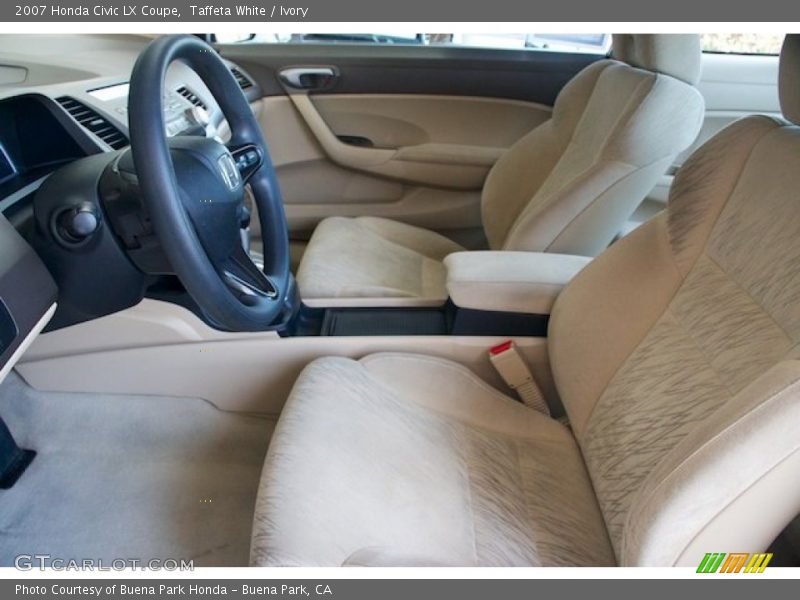 Taffeta White / Ivory 2007 Honda Civic LX Coupe