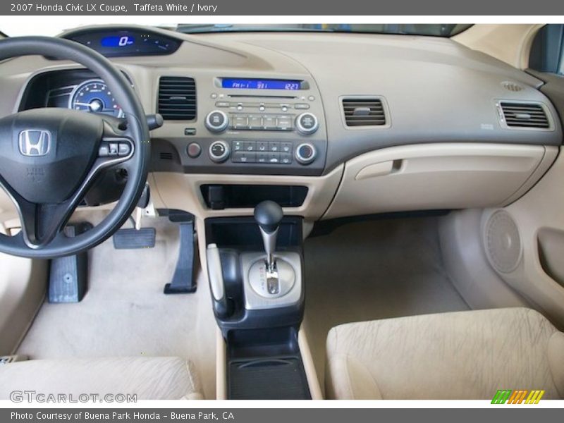 Taffeta White / Ivory 2007 Honda Civic LX Coupe