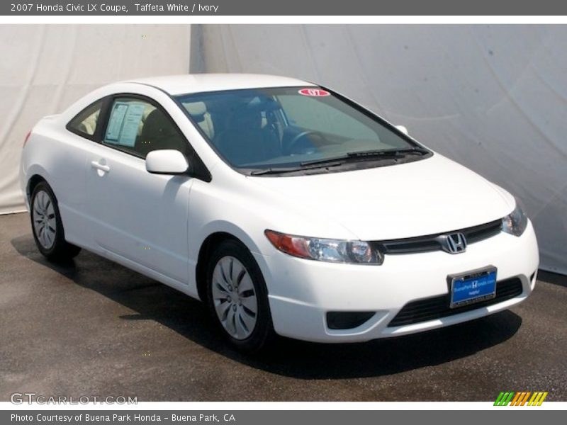 Taffeta White / Ivory 2007 Honda Civic LX Coupe