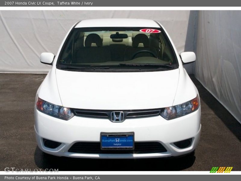 Taffeta White / Ivory 2007 Honda Civic LX Coupe