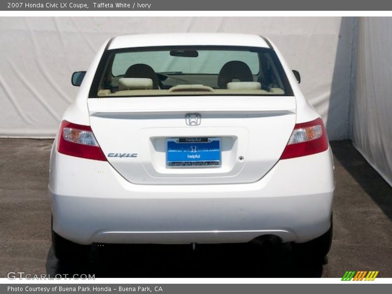 Taffeta White / Ivory 2007 Honda Civic LX Coupe
