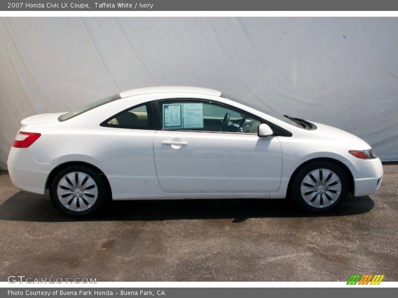 Taffeta White / Ivory 2007 Honda Civic LX Coupe