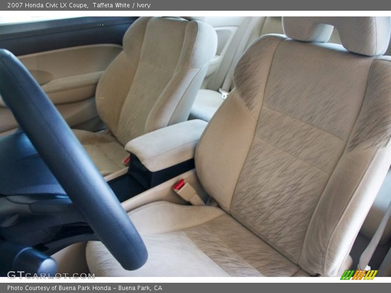 Taffeta White / Ivory 2007 Honda Civic LX Coupe