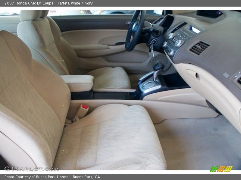 Taffeta White / Ivory 2007 Honda Civic LX Coupe