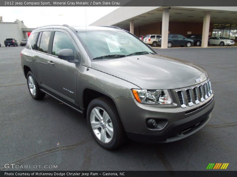 Mineral Gray Metallic / Dark Slate Gray 2012 Jeep Compass Sport