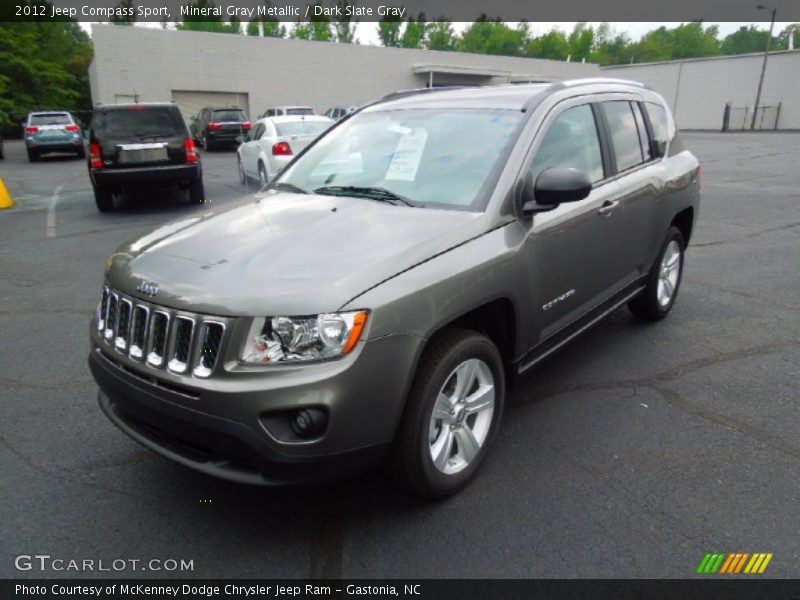 Mineral Gray Metallic / Dark Slate Gray 2012 Jeep Compass Sport