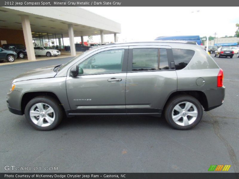 Mineral Gray Metallic / Dark Slate Gray 2012 Jeep Compass Sport