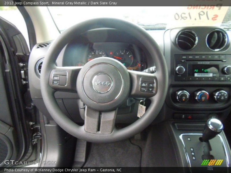 Mineral Gray Metallic / Dark Slate Gray 2012 Jeep Compass Sport