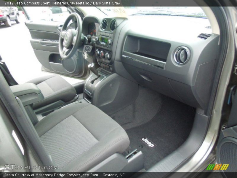 Mineral Gray Metallic / Dark Slate Gray 2012 Jeep Compass Sport